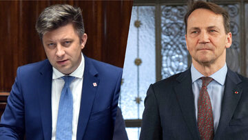 Michał Dworczyk i Radosław Sikorski