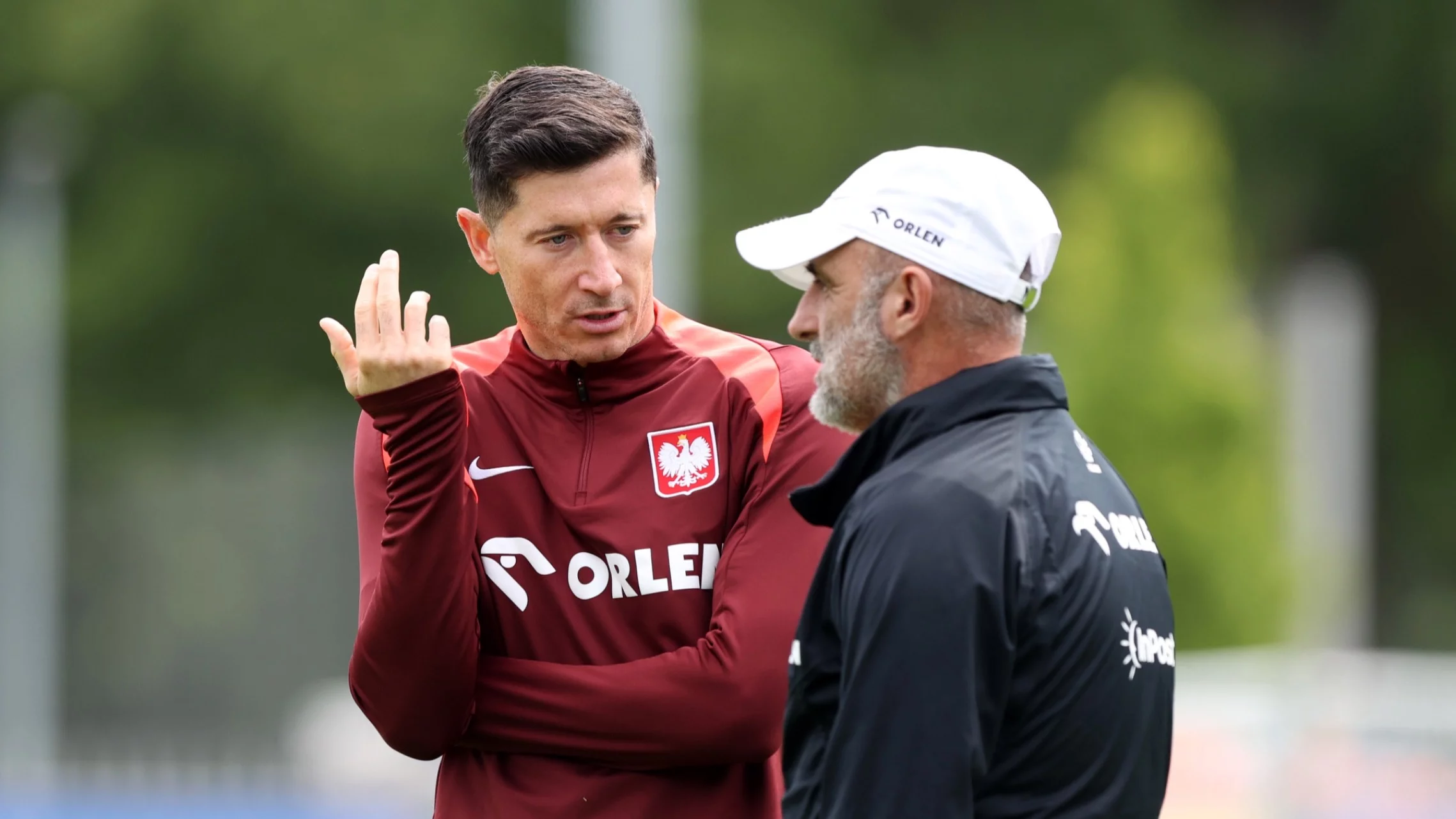 Robert Lewandowski i Michał Probierz