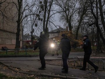 Miejsce ataku w Kijowie