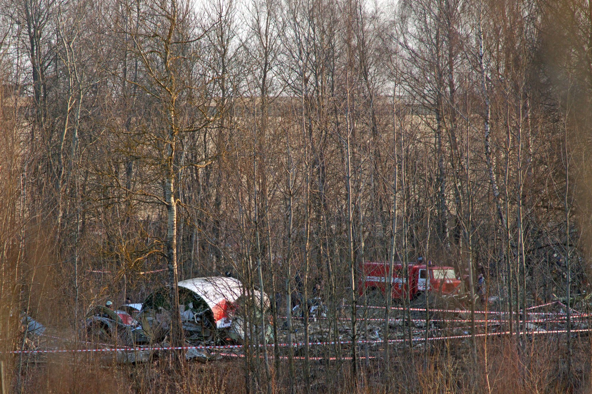 Miejsce katastrofy smoleńskiej, szczątki TU-154M
