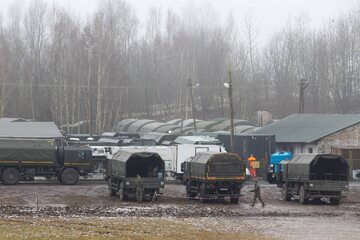 Miejsce, w którym stacjonują polscy żołnierze strzegący granicy