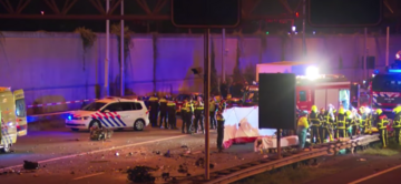 Miejsce wypadku w holenderskim Roermond