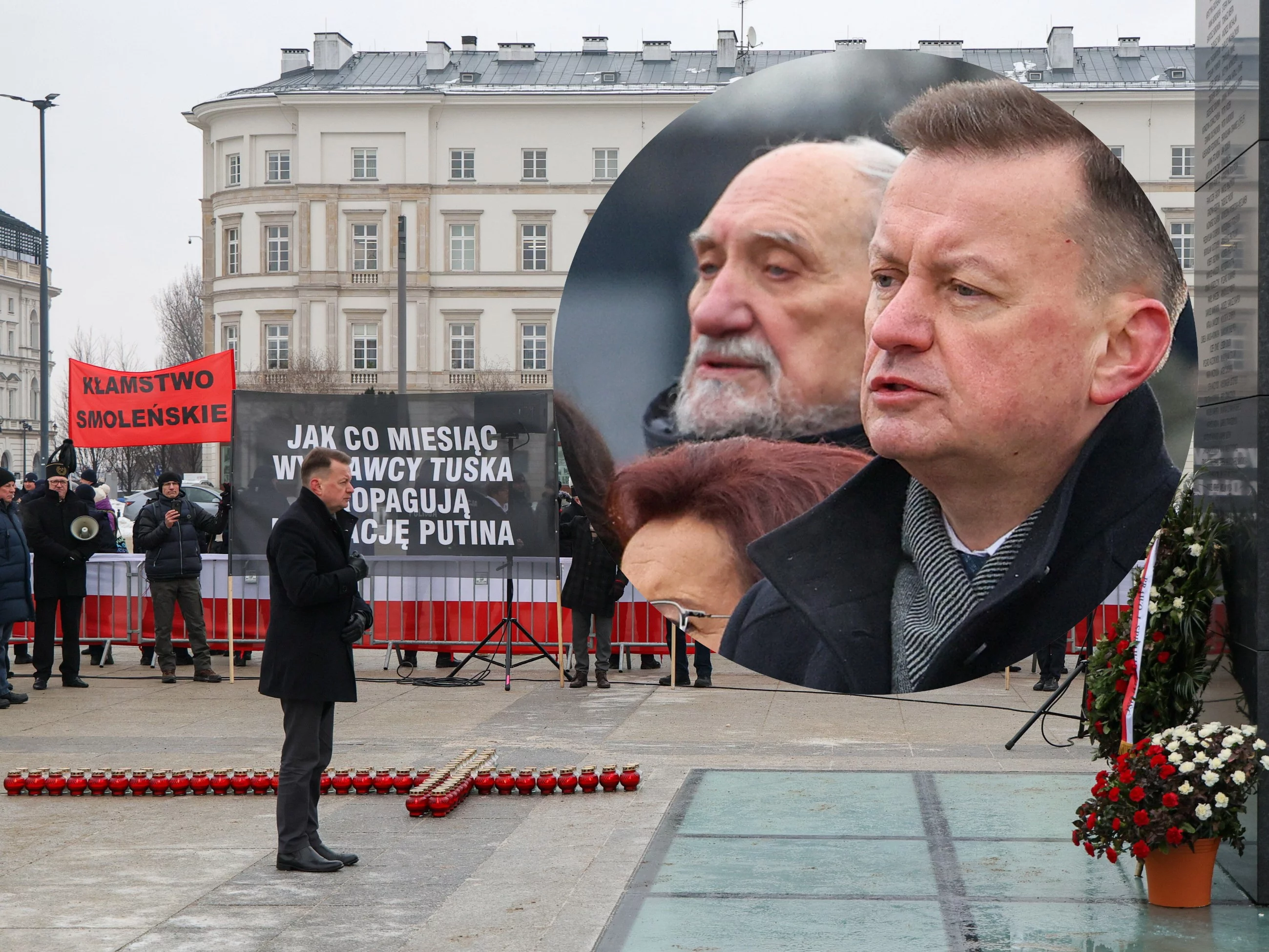 Warszawa. Obchody miesięcznicy smoleńskiej