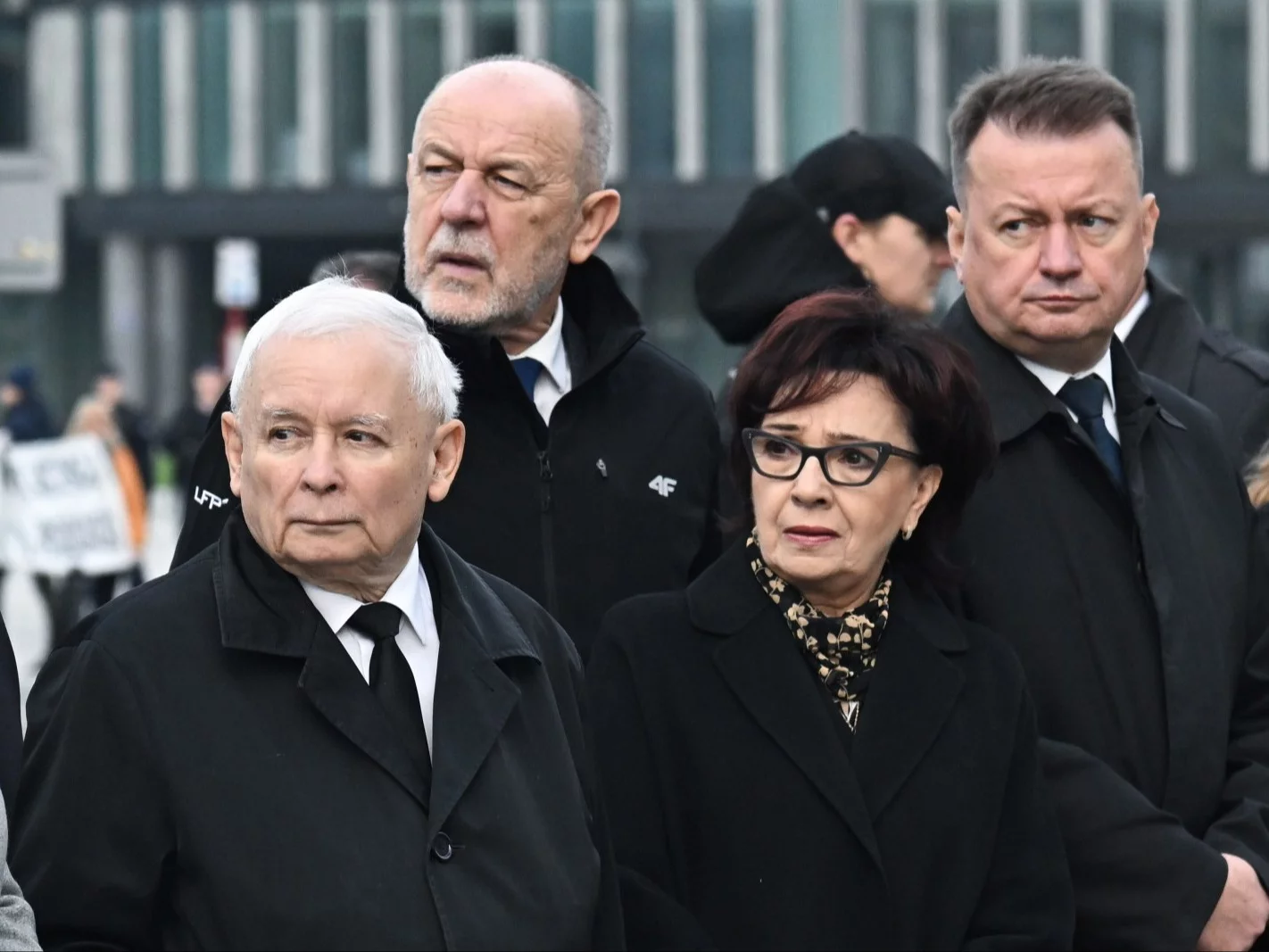 Jarosław Kaczyński na placu Piłsudskiego w Warszawie