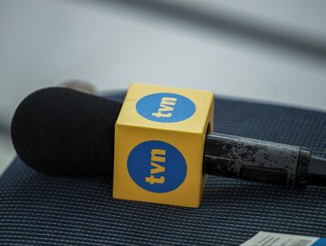 Mikrofon stacji TVN