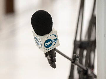 Mikrofon TVN24, zdjęcie ilustracyjne