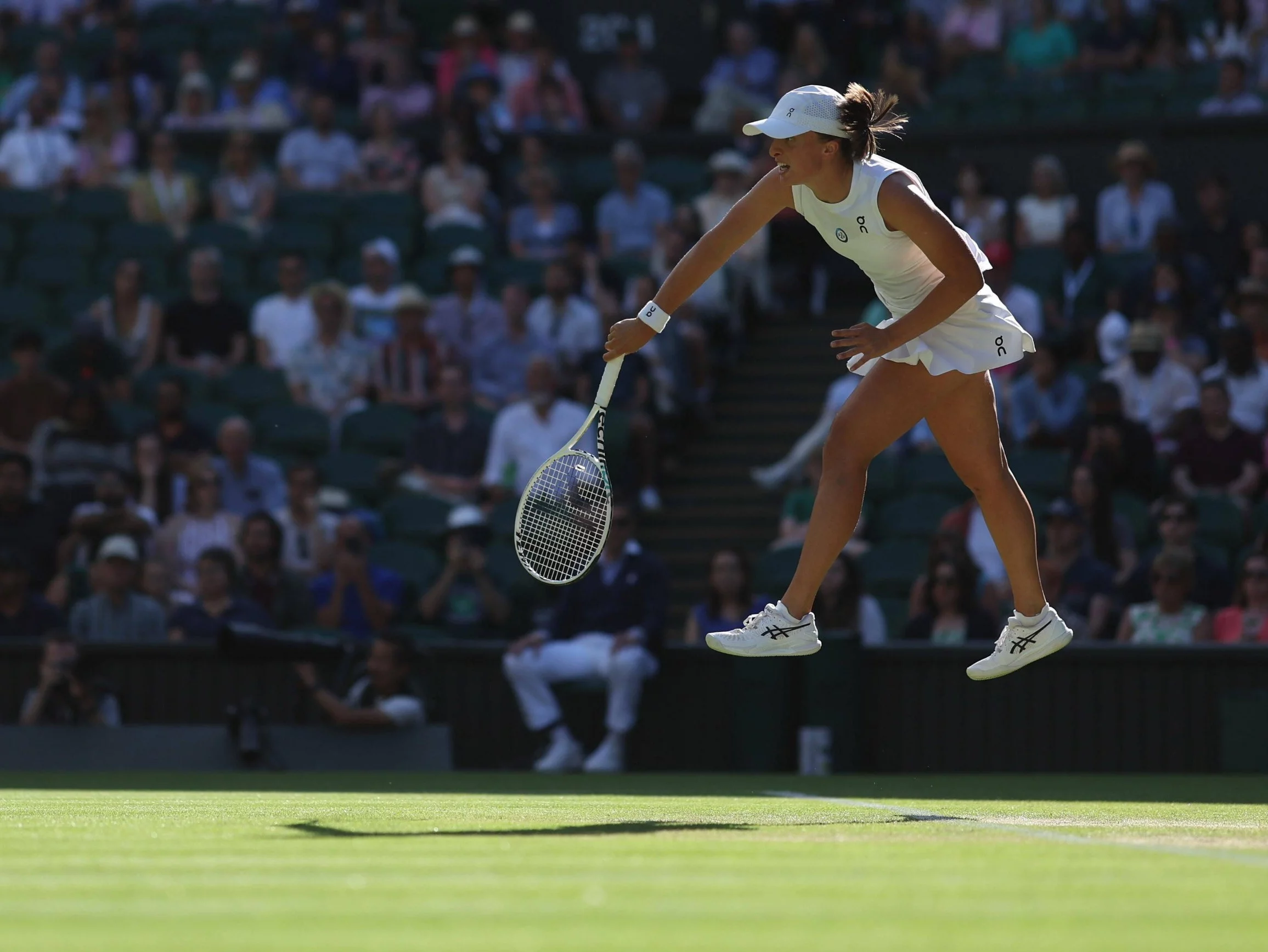 Iga Świątek podczas Wimbledonu