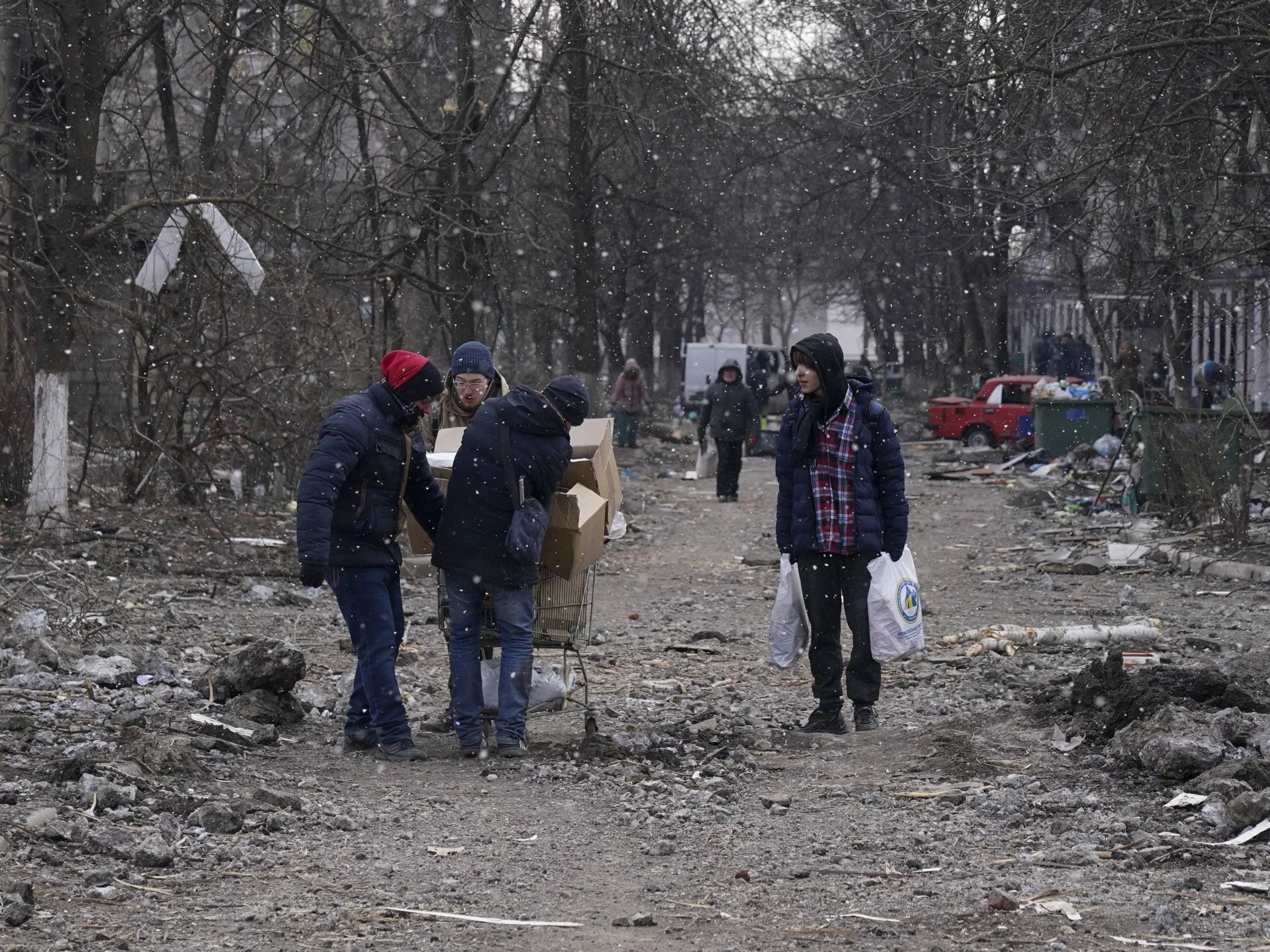 Wojna na Ukrainie. Cywile w Mariupolu