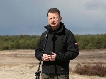 Minister obrony narodowej Mariusz Bałszczak.
