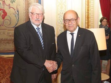 Minister spraw zagranicznych Witold Waszczykowski i szef MSZ Francji Jean Yvesem Le Drian
