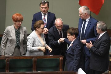 Ministrowie i premier Beata Szydło w Sejmie