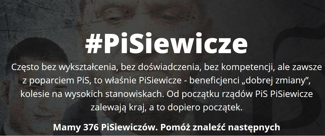 Strona akcji "Pisiewicze"