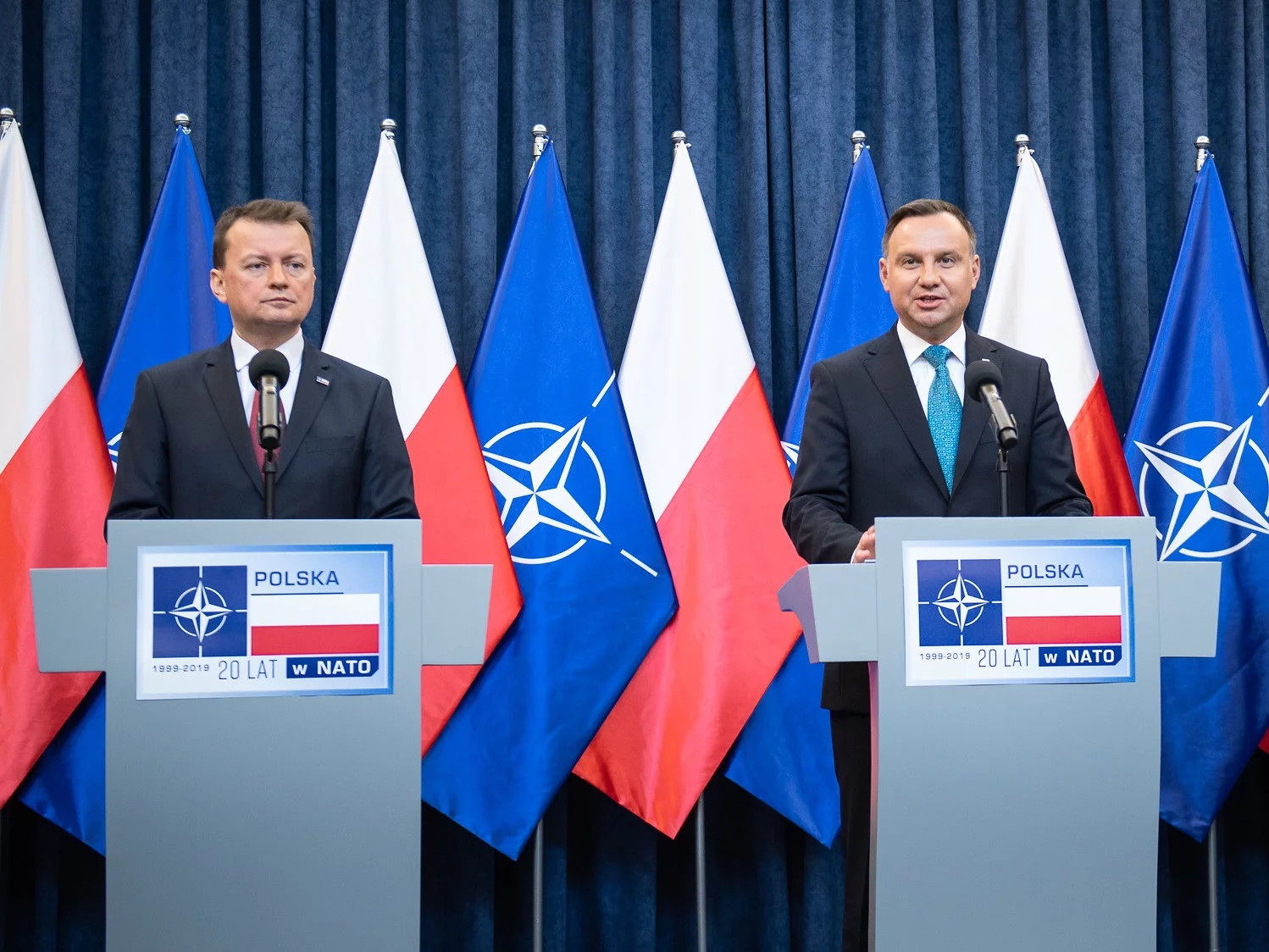 Mariusz Błaszczak i Andrzej Duda