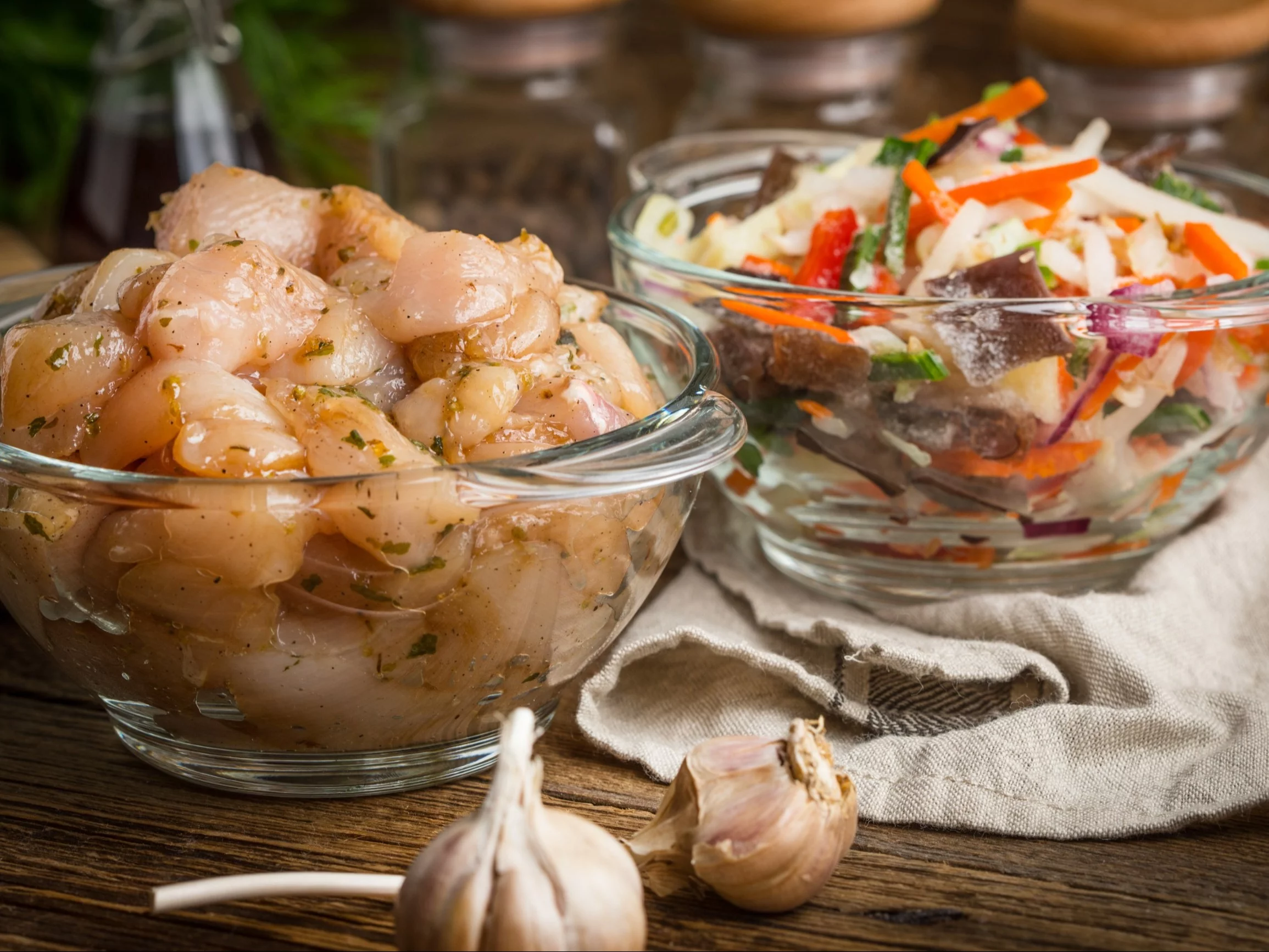 Piersi z kurczaka i warzywa