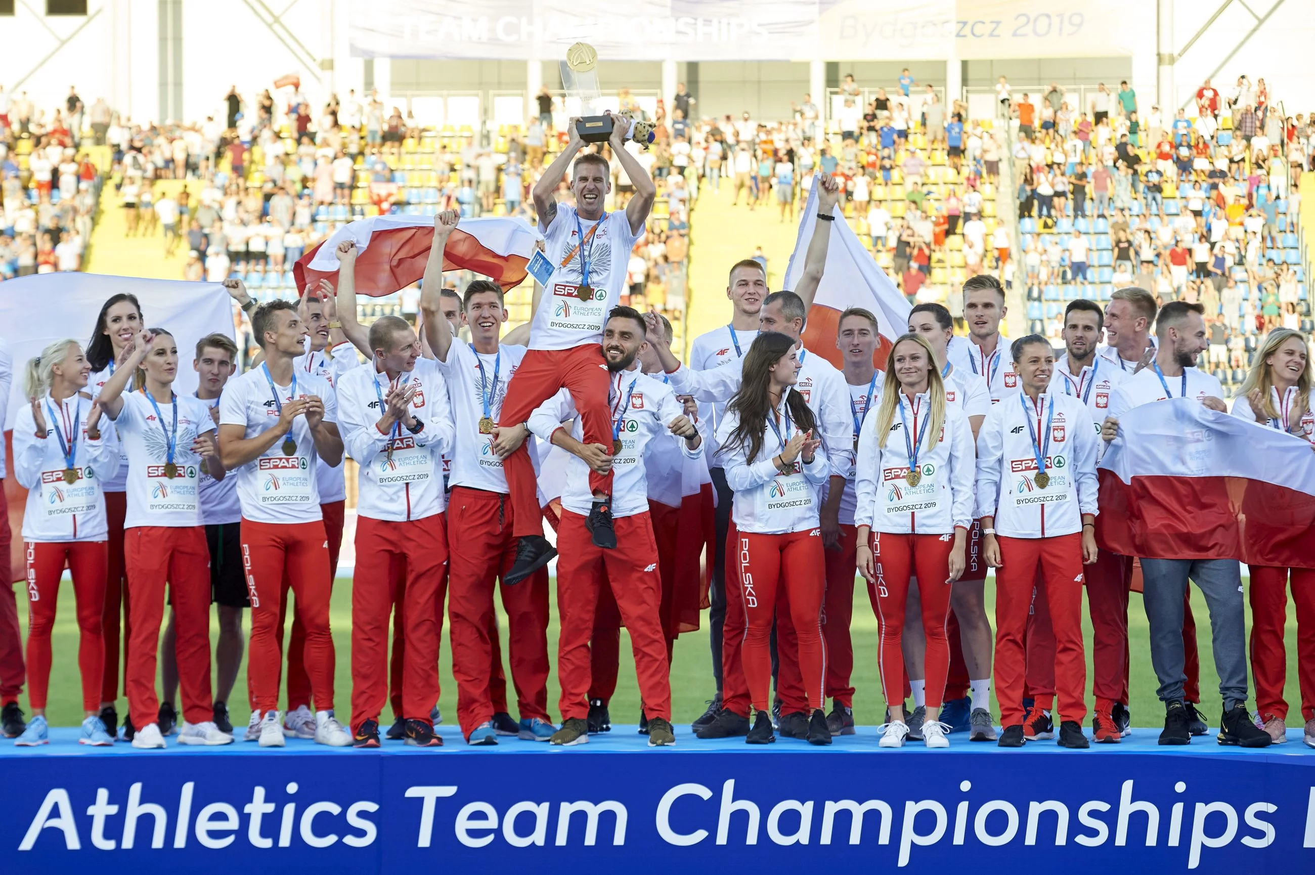 Polscy lekkoatleci podczas drużynowych mistrzostw Europy