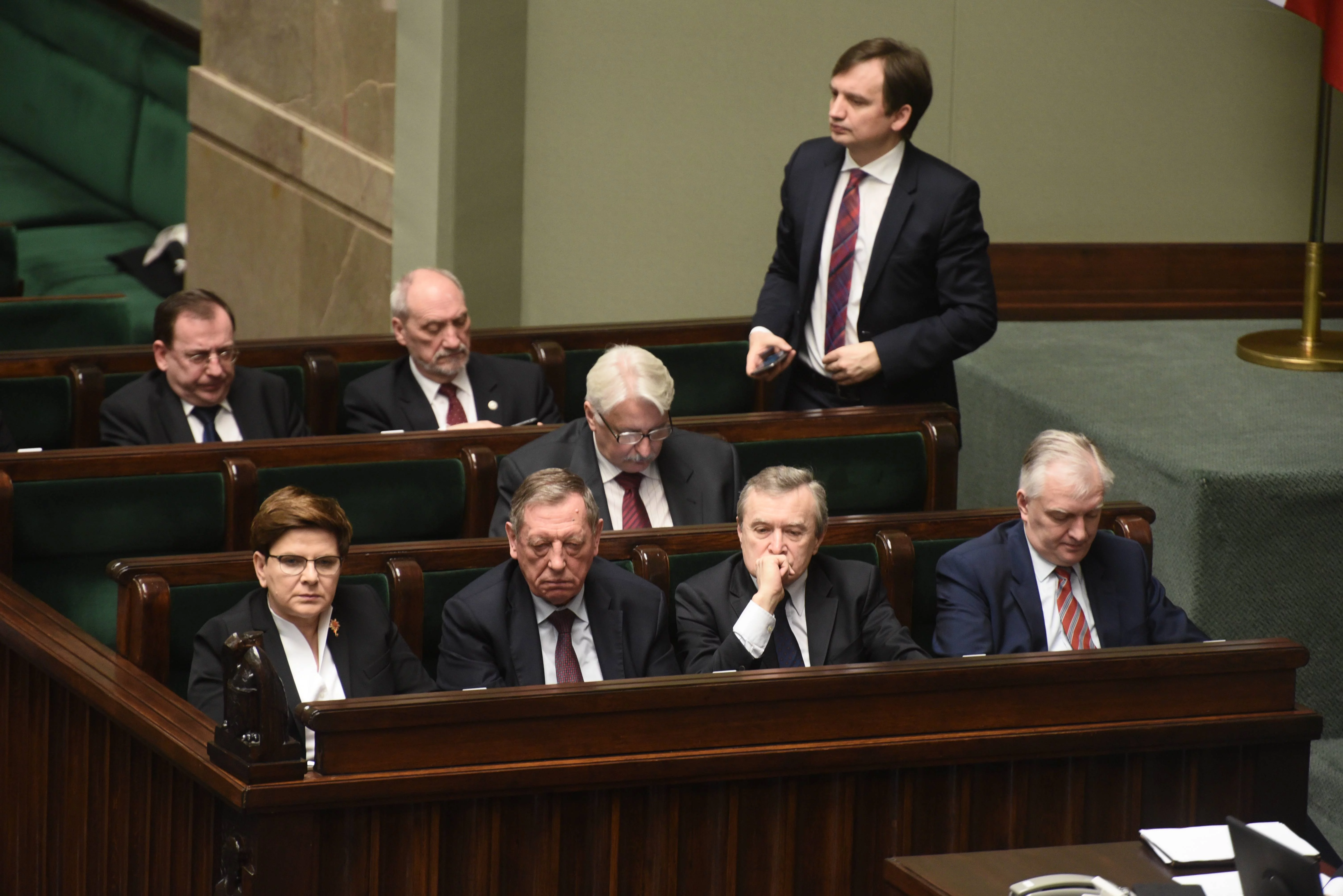 Zbigniew Ziobro, Beata Szydło i część ministrów rządu
