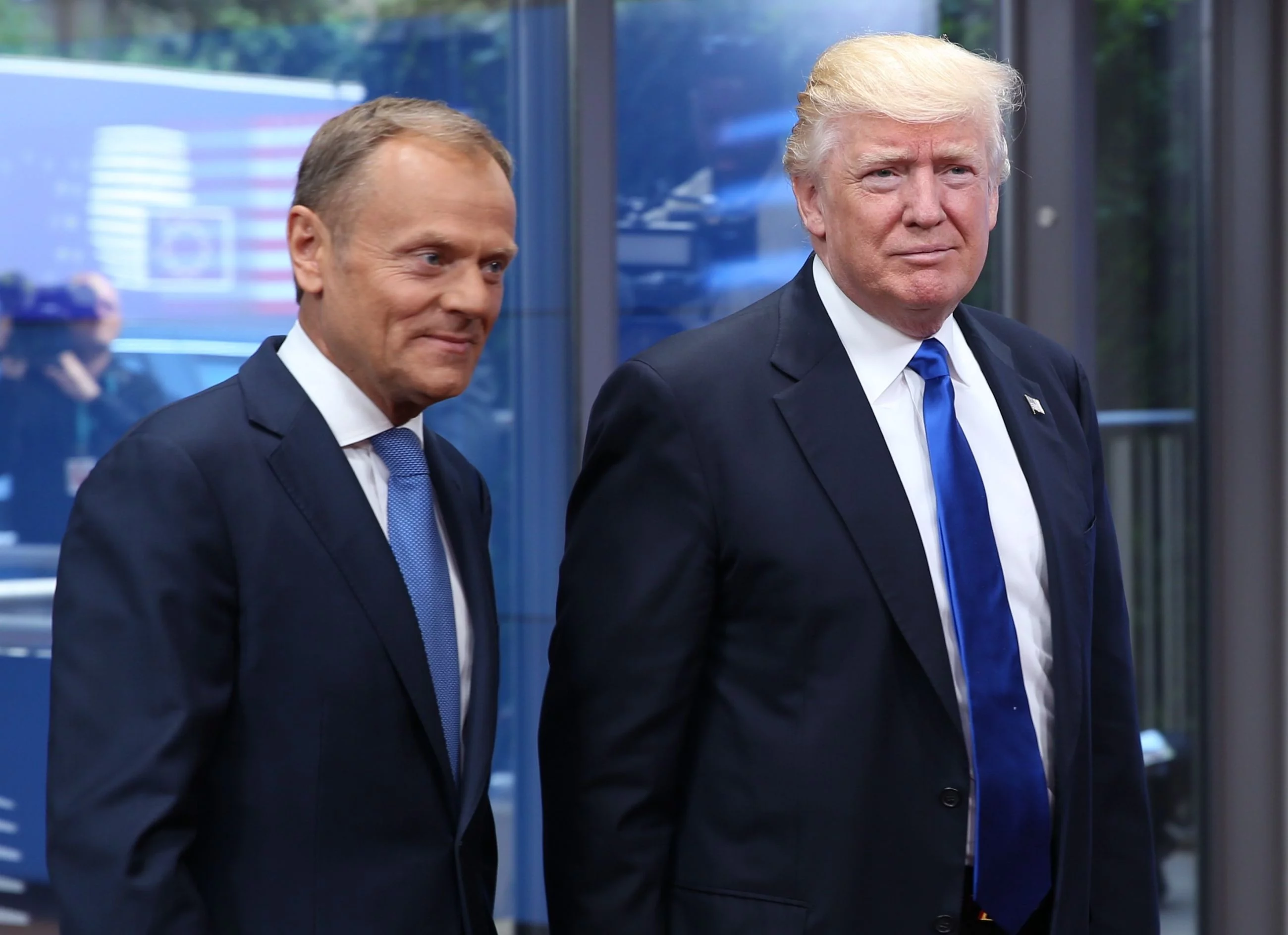 Donald Tusk i Donald Trump