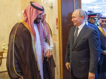 Mohammed bin Salman i Władimir Putin