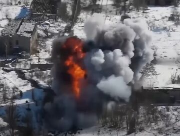 Moment zniszczenia rosyjskiego czołgu T-72