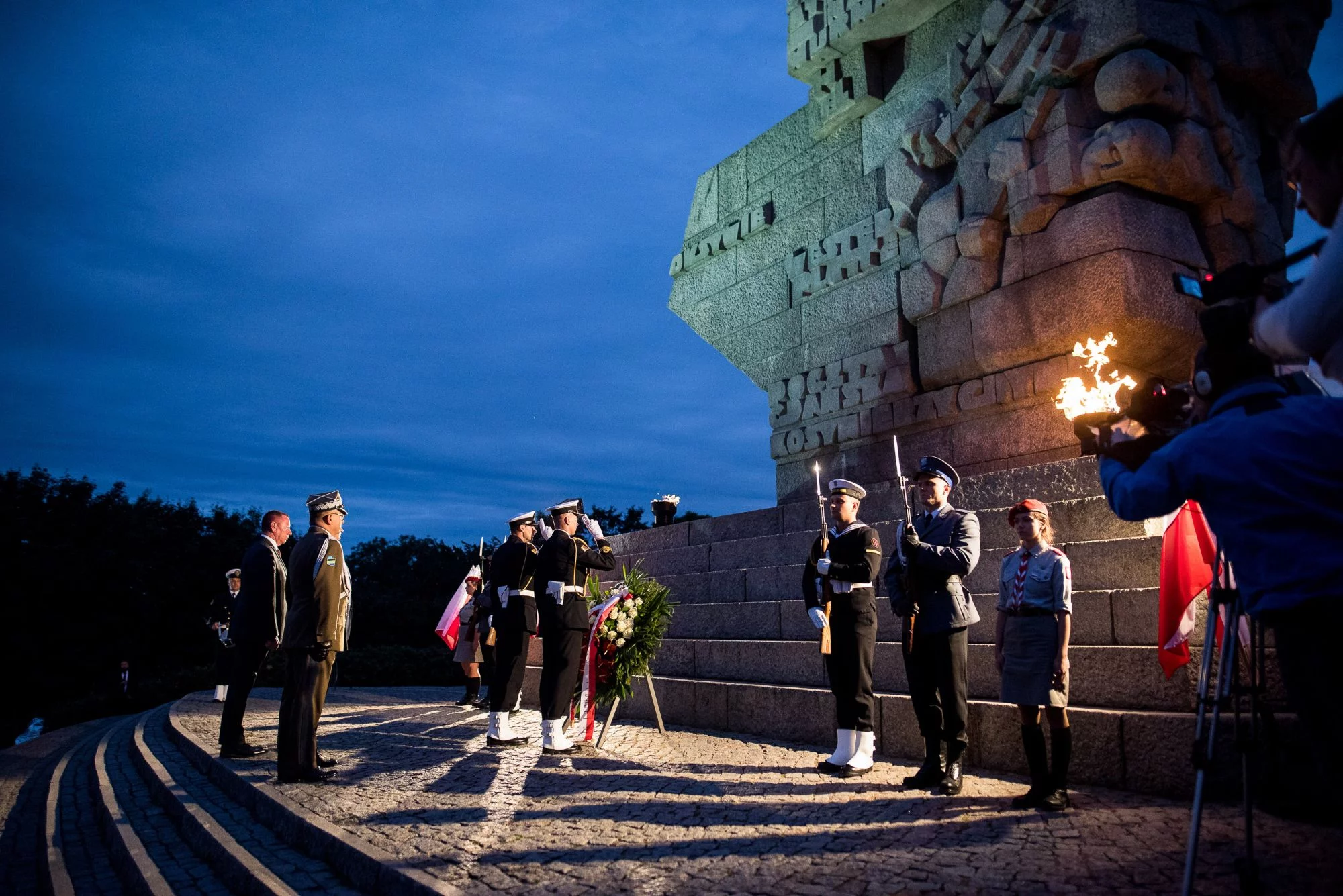 Uroczystości na Westerplatte