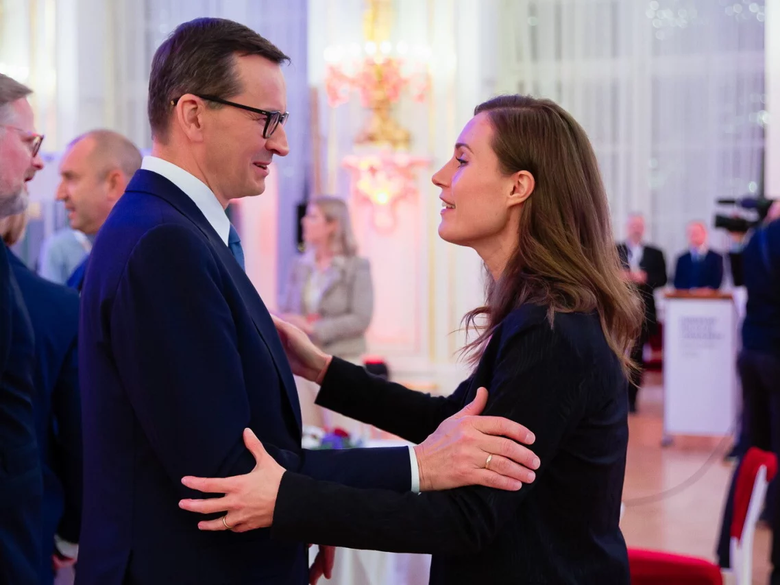 Mateusz Morawiecki i Sanna Marin