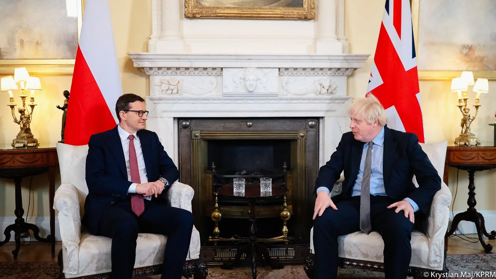 Mateusz Morawiecki i Boris Johnson