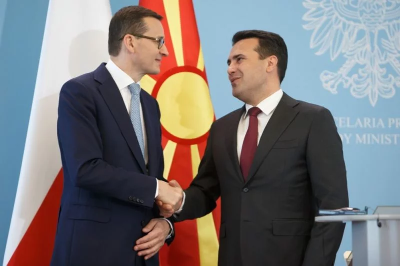 Mateusz Morawiecki i Zoran Zaev