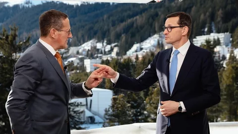 Mateusz Morawiecki podczas wywiadu dla CNN