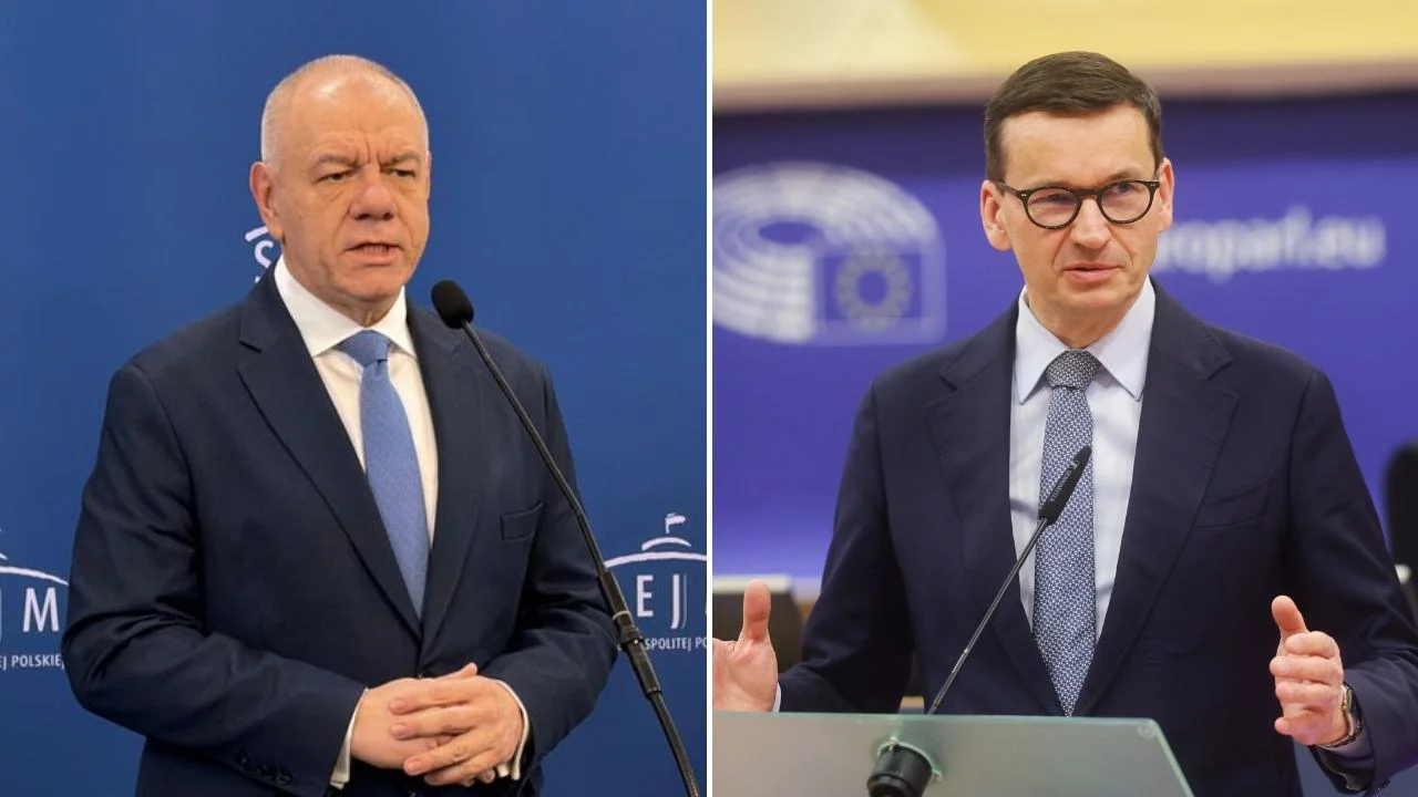 Jacek Sasin i Mateusz Morawiecki