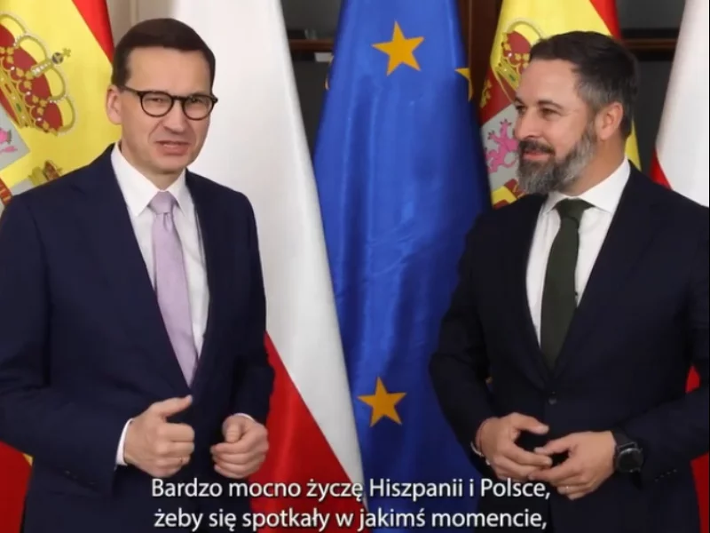 Mateusz Morawiecki i Santiago Abascal