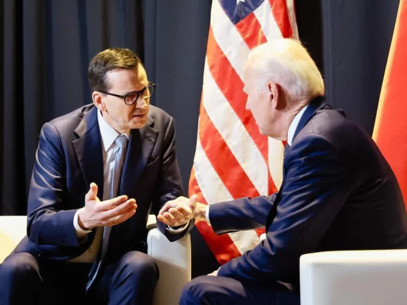 Mateusz Morawiecki i Joe Biden