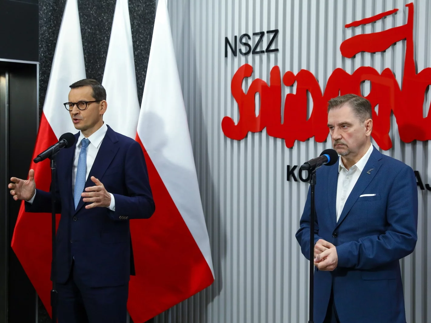 Mateusz Morawiecki i Piotr Duda