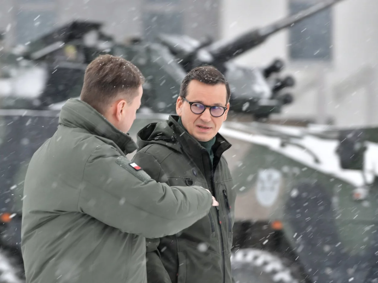 Mateusz Morawiecki i Mariusz Błaszczak