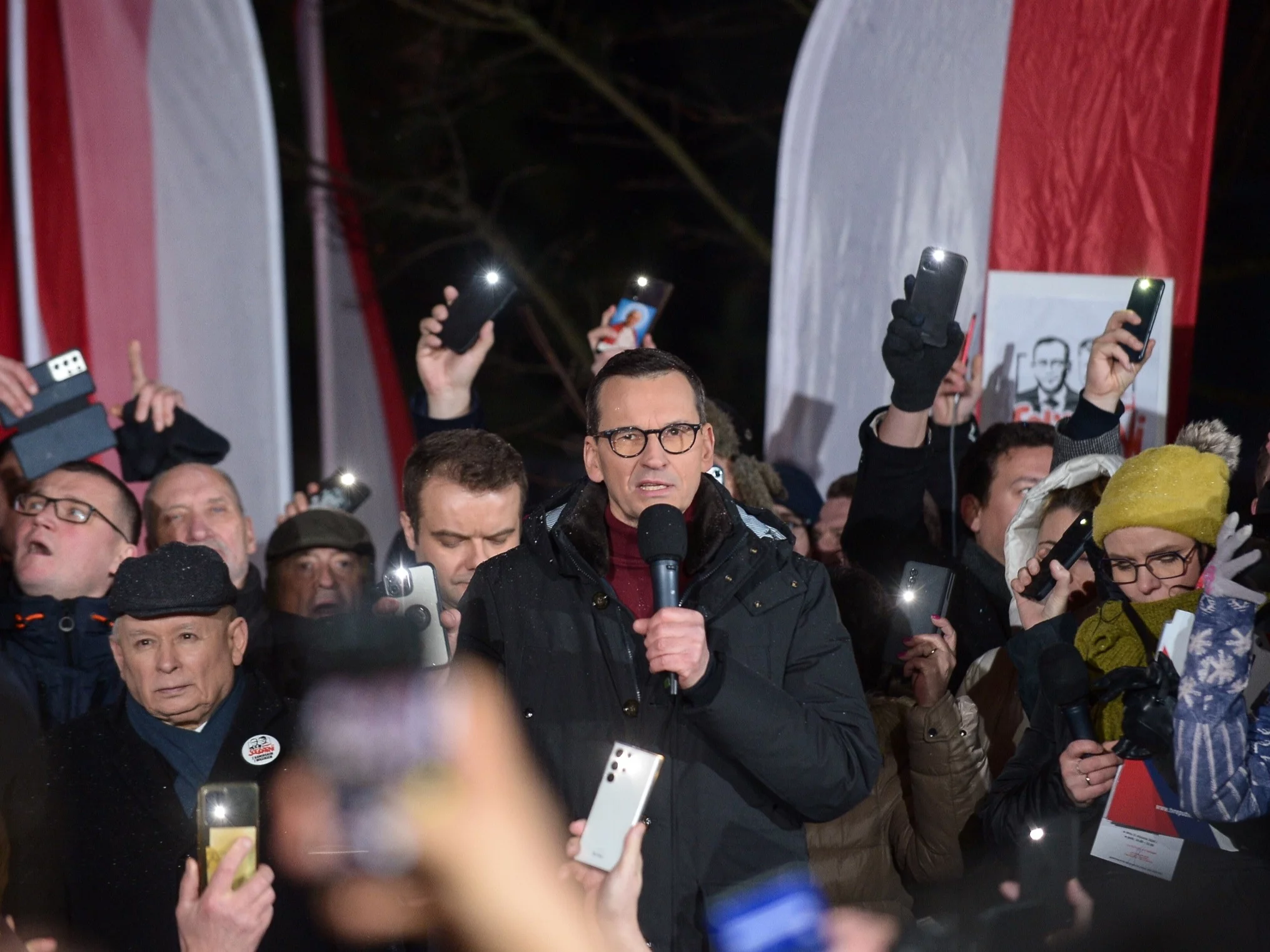 Mateusz Morawiecki na „Proteście Wolnych Polaków” w Warszawie