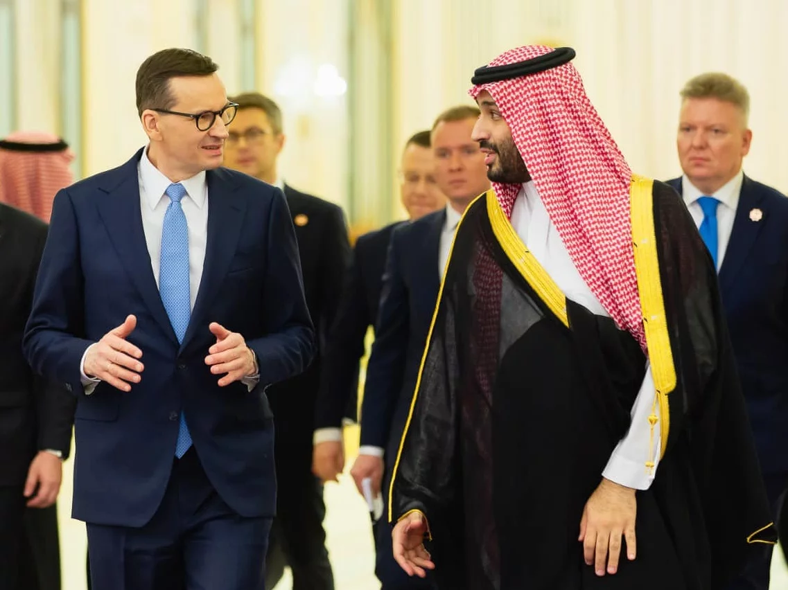 Mateusz Morawiecki z Mohammedem bin Salmanem