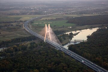 Most Rzędziński z lotu ptaka