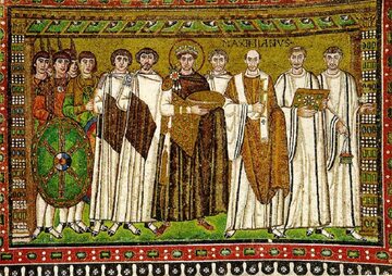 Mozaika przedstawiająca Justyniana Wielkiego