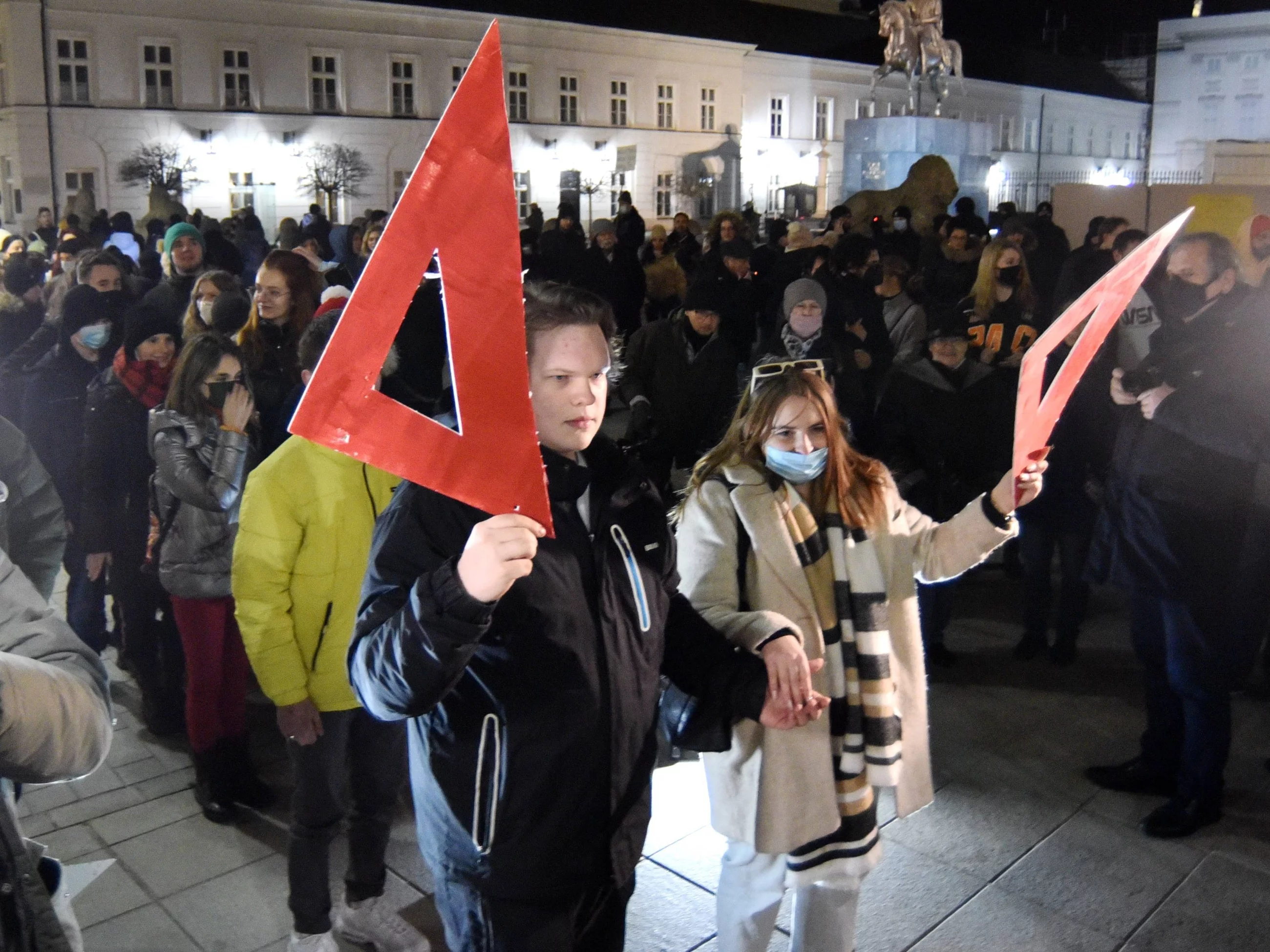 Polonez przed Pałacem Prezydenckim