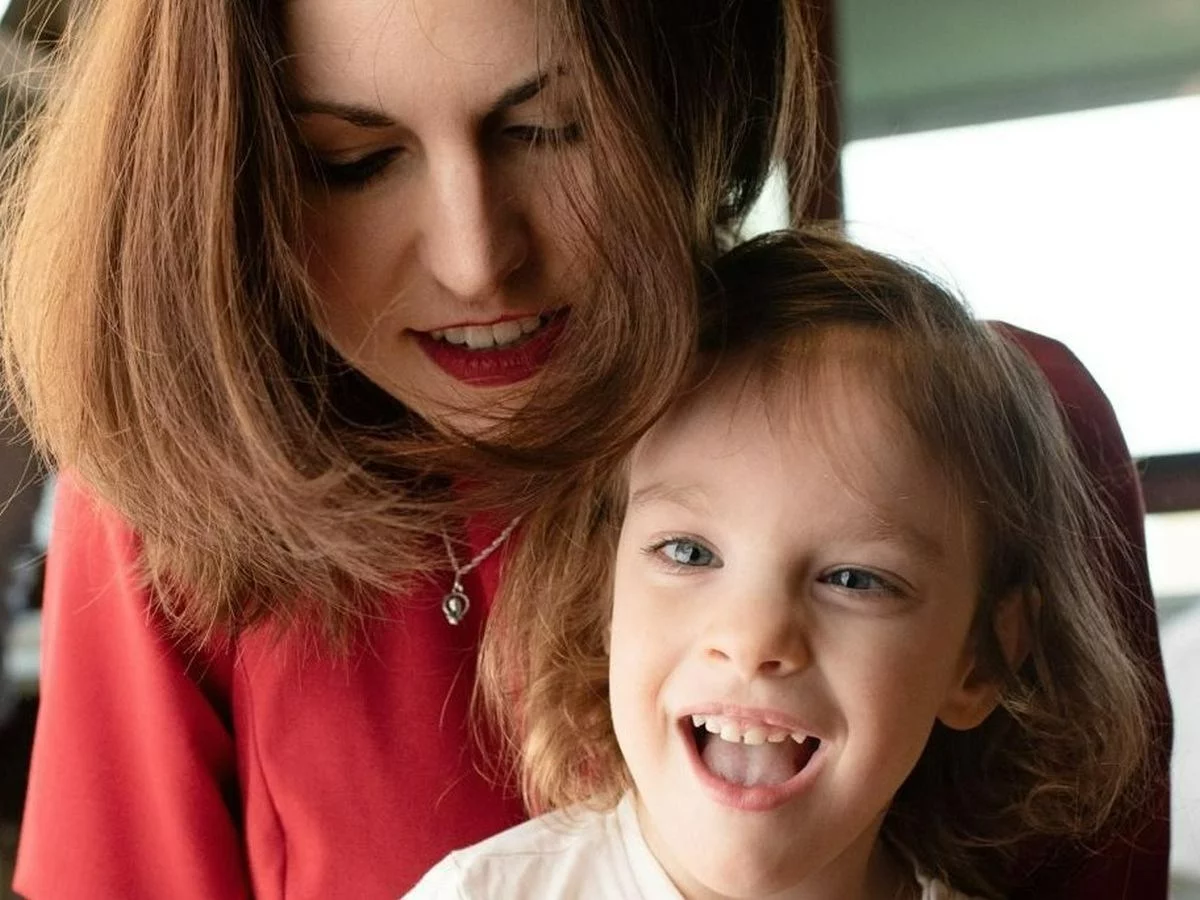 Adrianna Wywiał z córką Marysią