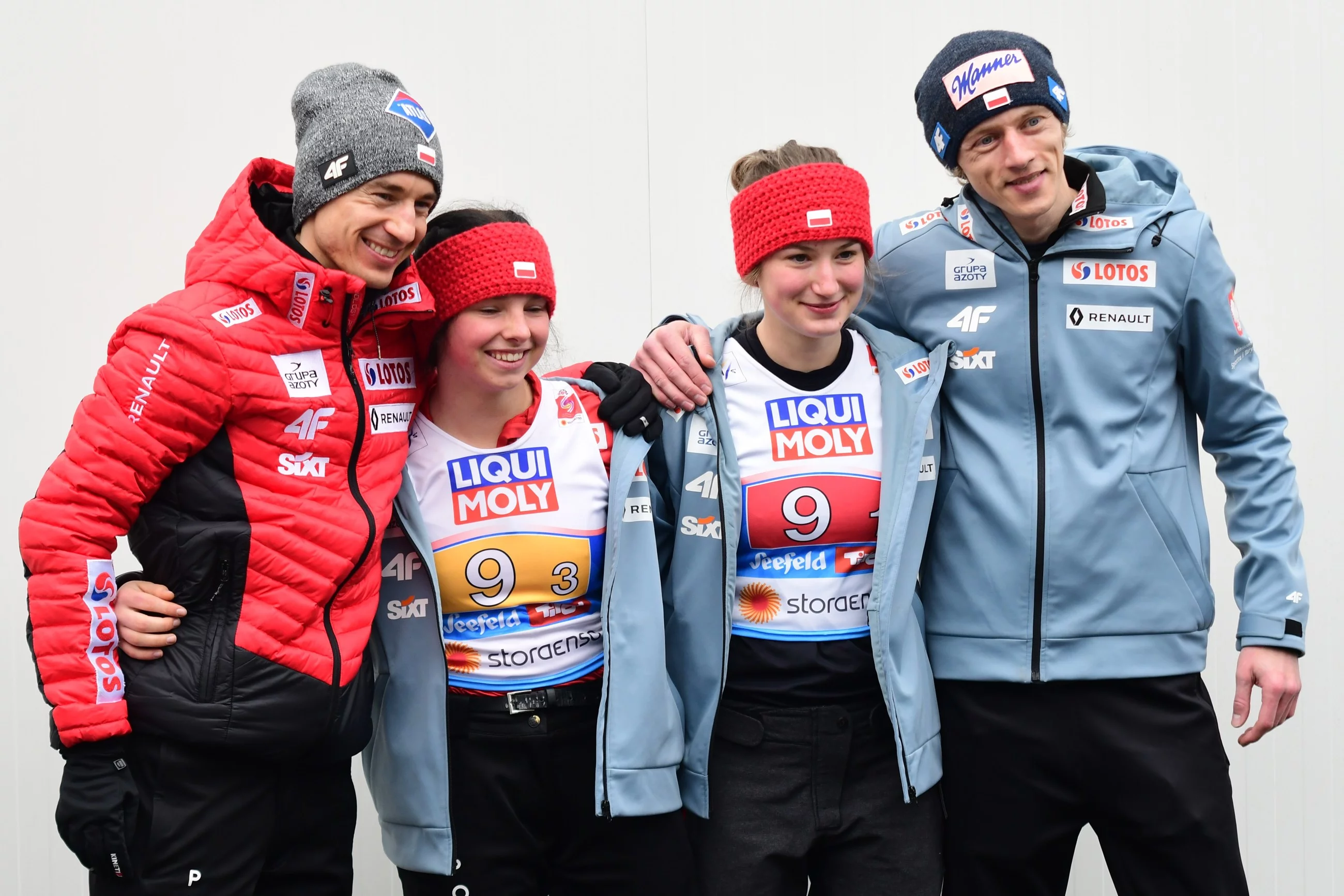 Kamil Stoch, Dawid Kubacki, Kamila Karpiel, Kinga Rajda