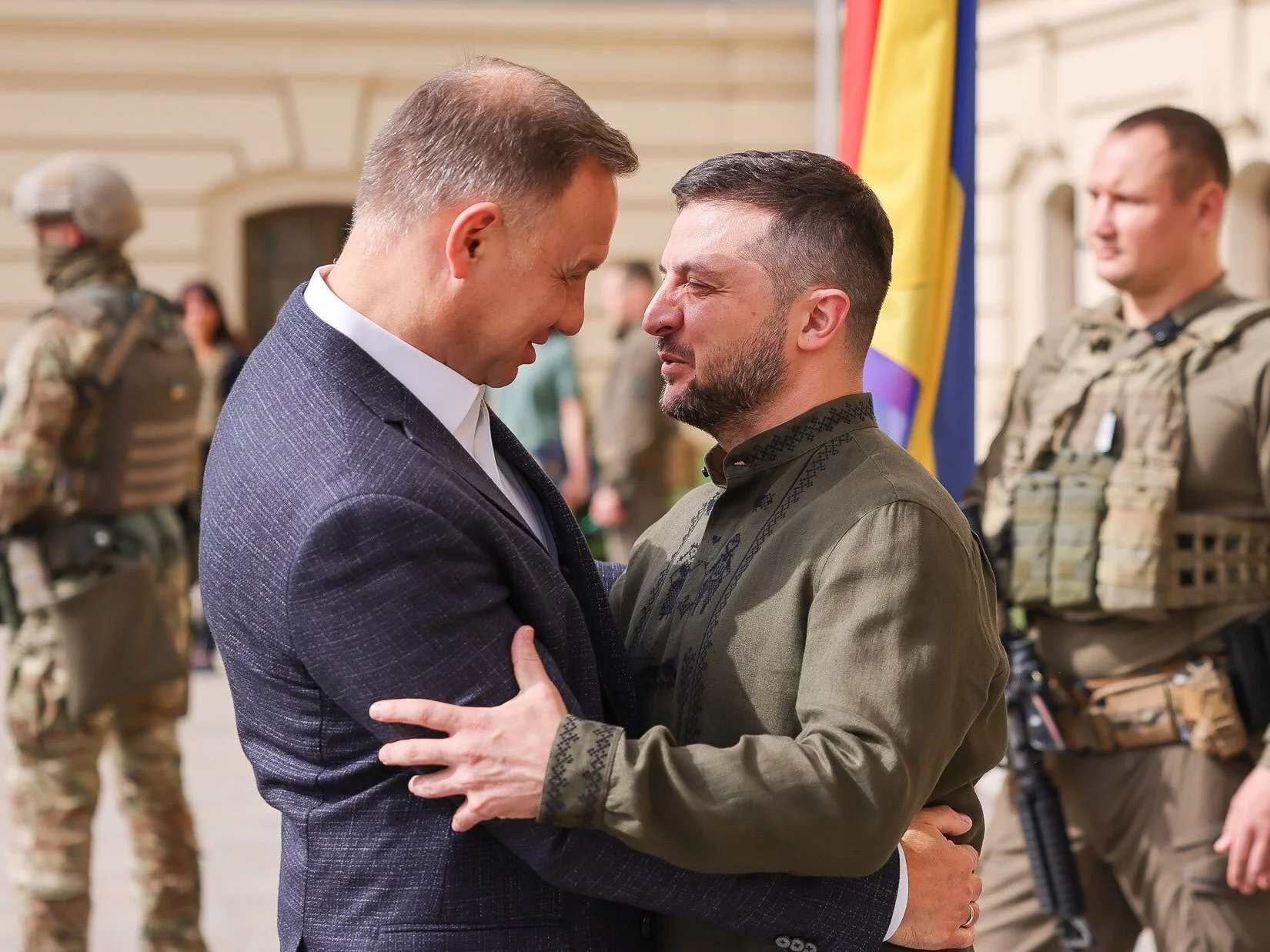 Andrzej Duda i Wołodymyr Zełenski