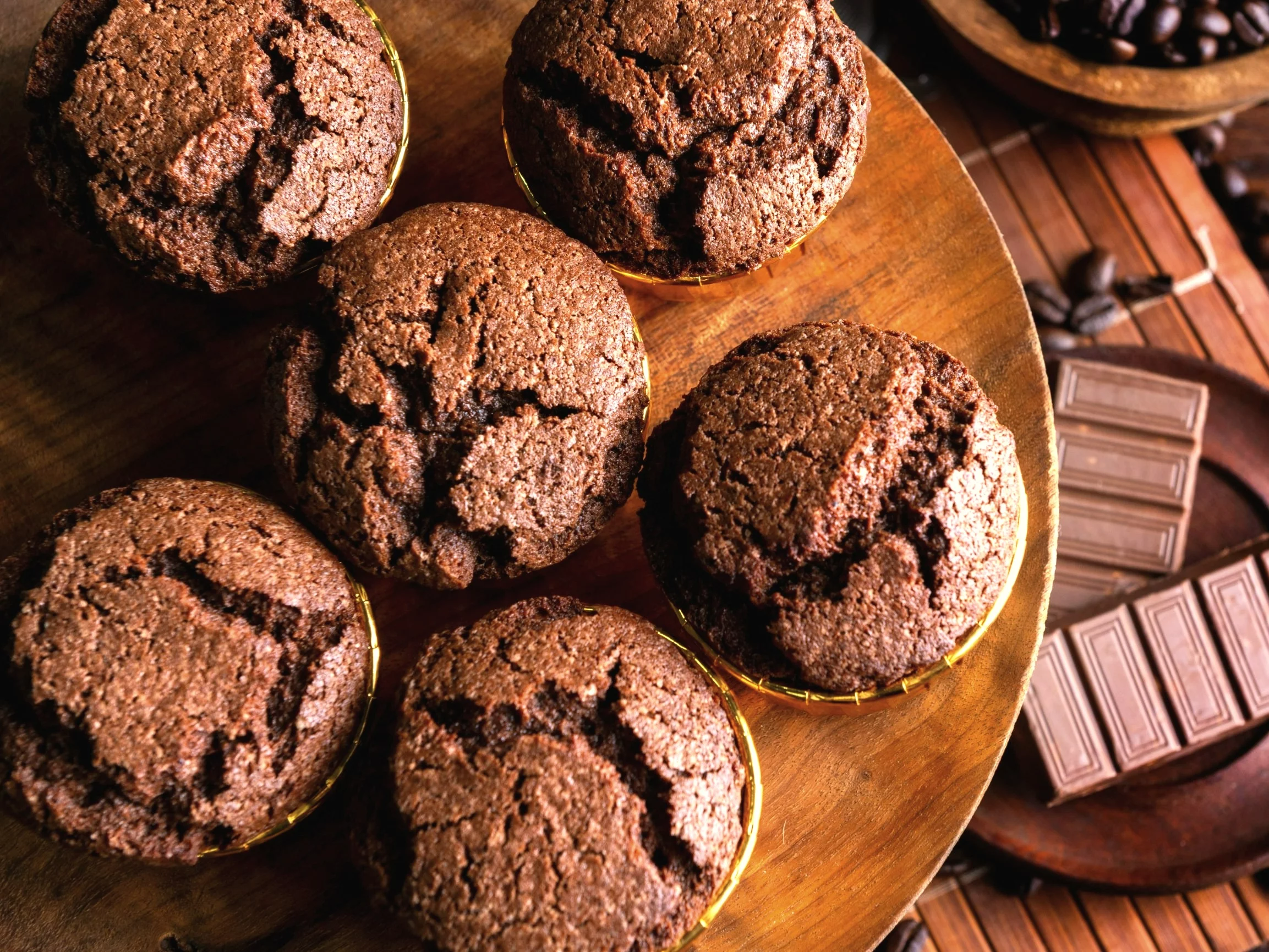 Muffinki kakaowe z kawą