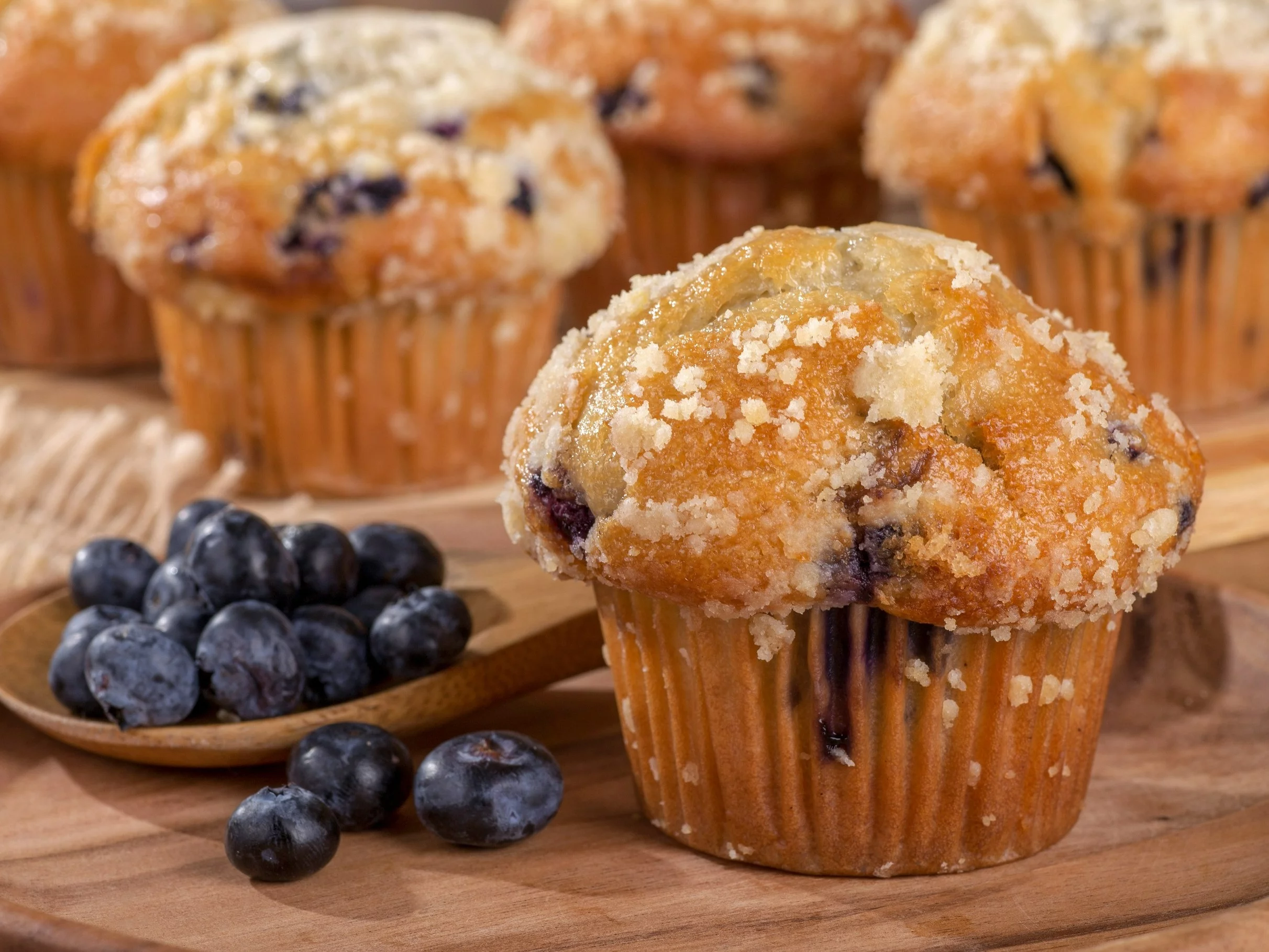 Muffinki z borówkami i kruszonką