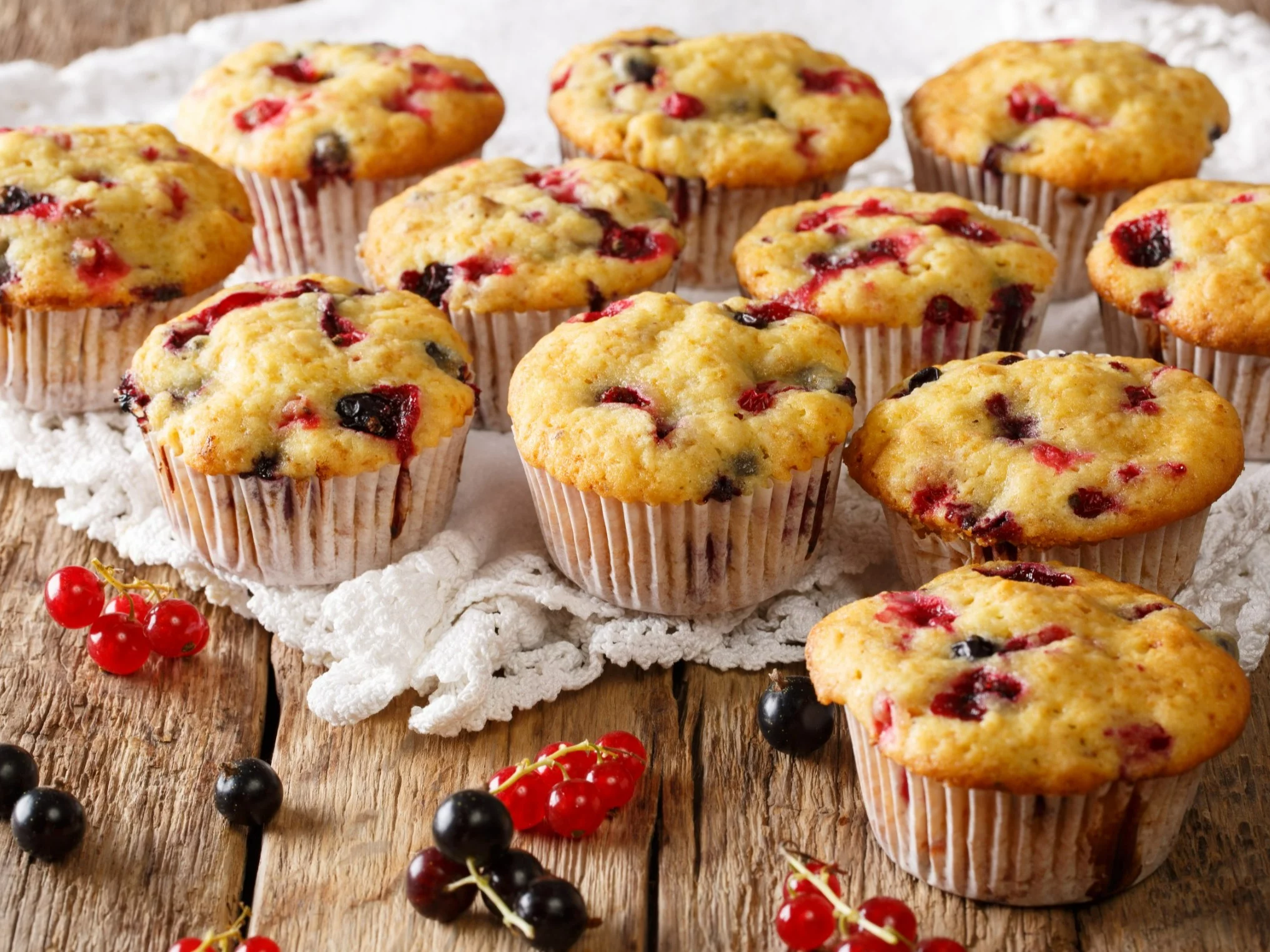 Muffinki z porzeczkami