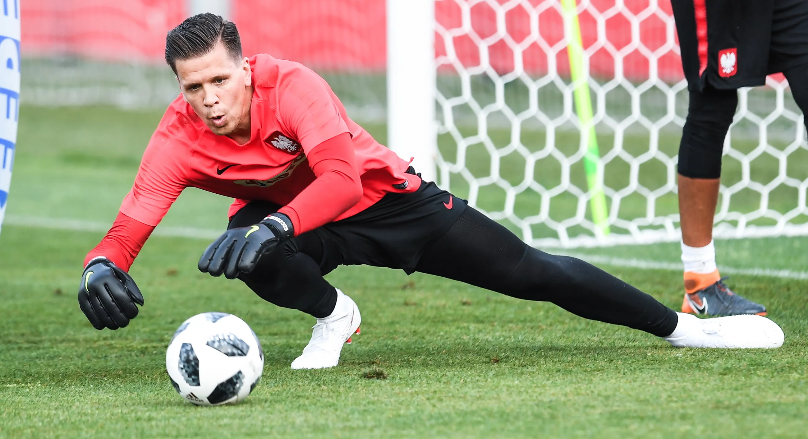 Wojciech Szczęsny podczas treningu