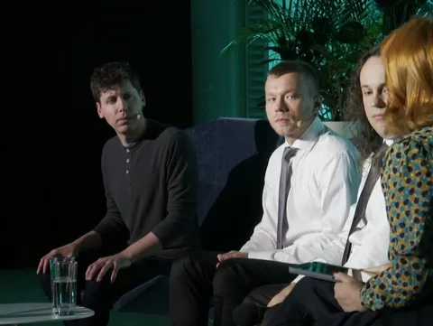 Przedstawiciele Open AI: Sam Altman, Wojciech Zaremba i Szymon Sidor