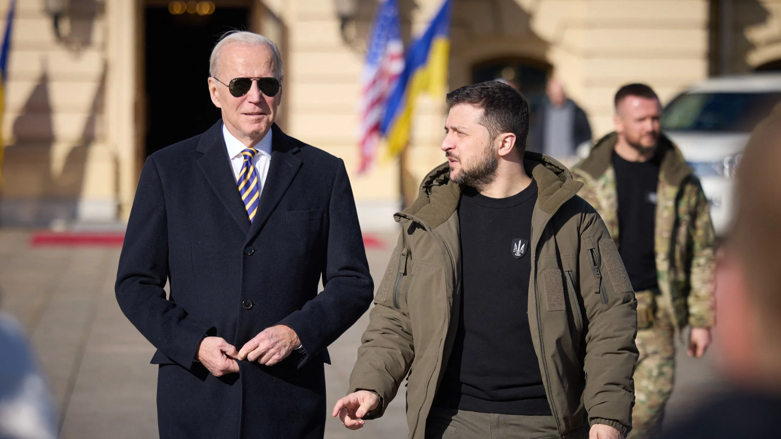 Joe Biden i Wołodymyr Zełenski w Kijowie