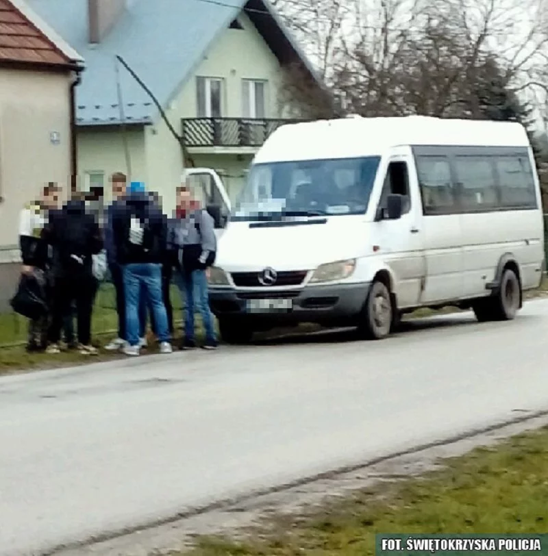 Zatrzymany bus