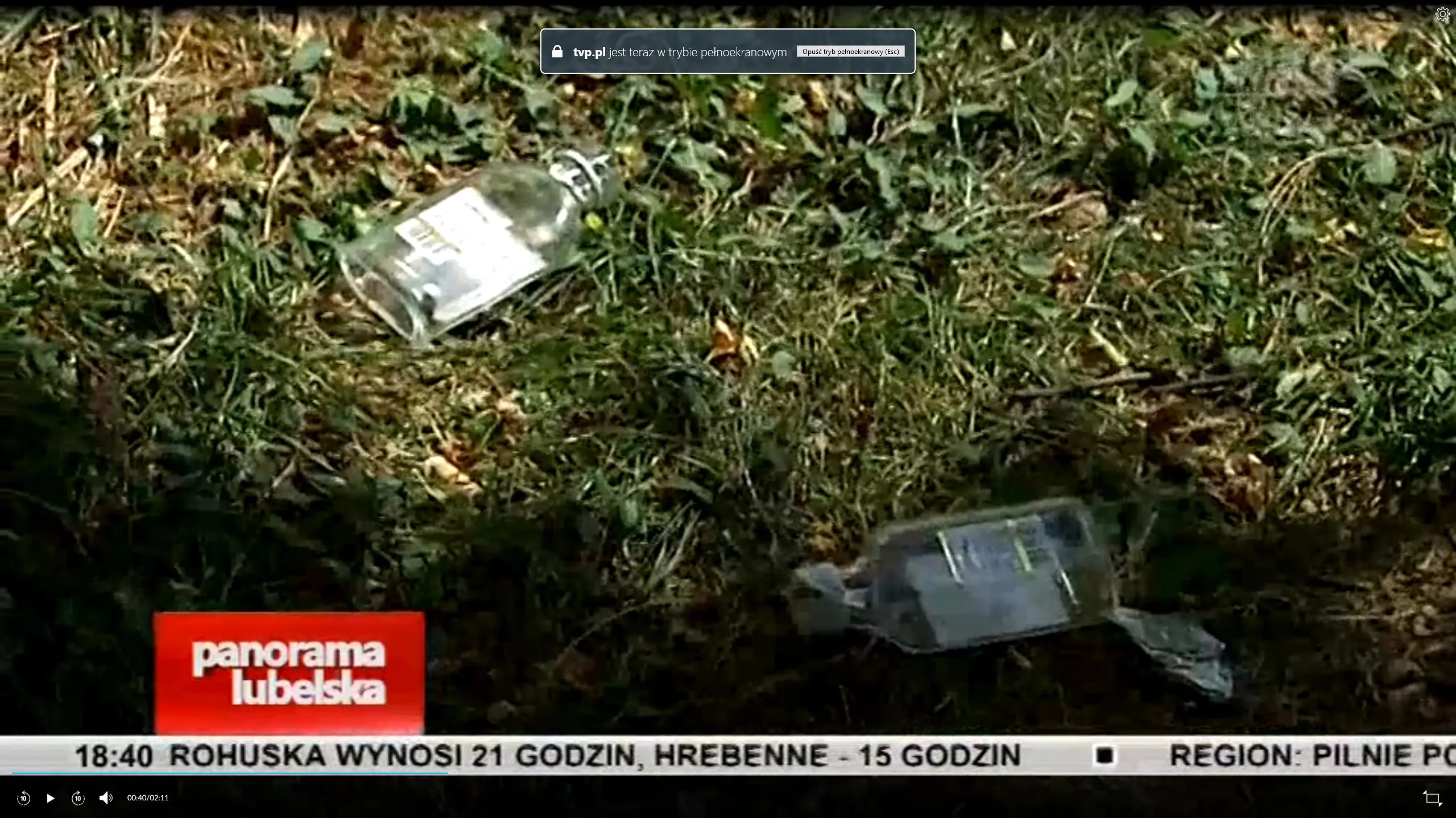 Screen z materiału TVP3 Lublin