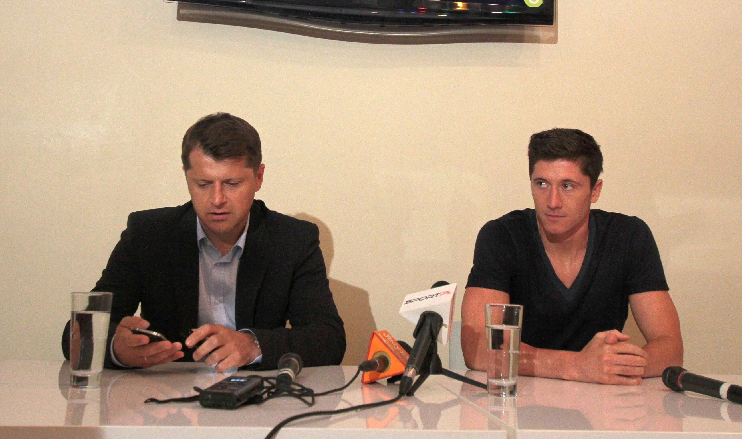 Cezary Kucharski i Robert Lewandowski